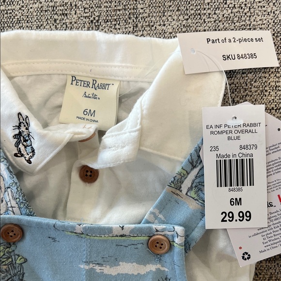 Peter Rabbit Overalls with Bunny Toy - Picture 2 of 3